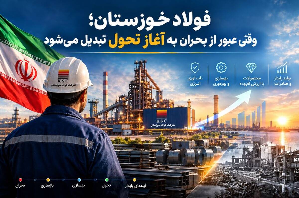 فولاد خوزستان؛ وقتی عبور از بحران به آغاز تحول تبدیل می‌شود