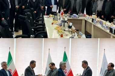 دیدار نوروزی مدیر عامل و عضو هیات مدیره صبانور با دکتر ملانوری استاندار همدان ودکتر رنجبرزاده رئیس مجمع نمایندگان استان همدان