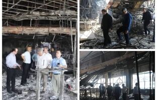 بازدید مشترک کارشناسان سازمان منطقه آزاد انزلی و نظام مهندسی گیلان از بنای مجتمع ونوس؛ بررسی دقیق استحکام سازه