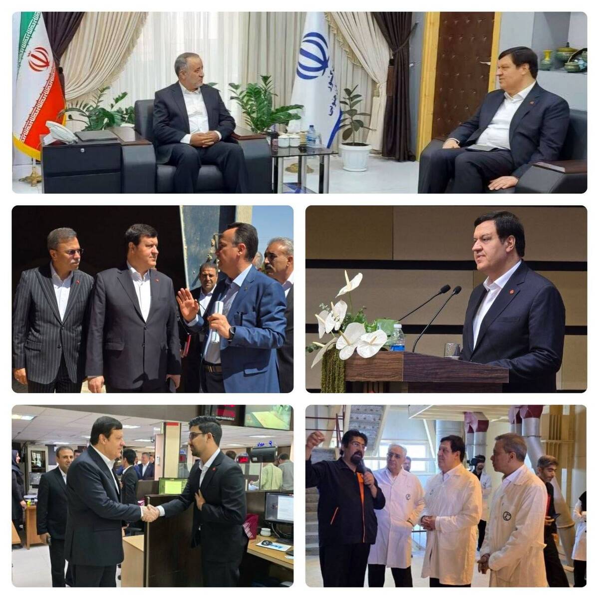 دیدار مدیرعامل بانک ملت با استاندار خراسان جنوبی و بازدید از چند شرکت تولیدی و شعب بانک در استان