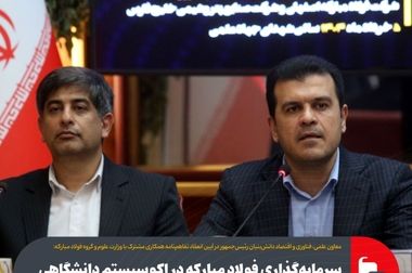 برنامه‌ریزی فولاد مبارکه برای جلوگیری از خروج ۱۶ میلیون یورو از کشور با حمایت از شرکت‌های دانش‌بنیان