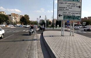 رفع گره ترافیکی میدان حسن حسینی محله تیموری  