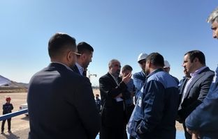 بازدیدعلیرضاچایچی ازپروژه فولاد آلیاژی مرکزی بافق درنخستین روزکاری