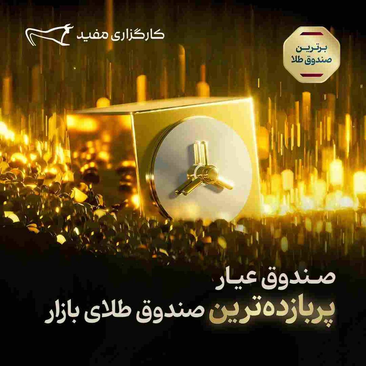 بازدهی ۱۷۳ درصدی «عیار» در یک سال؛ صندوق طلای مفید رکورددار شد