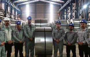 تولید ورق گالوانیزه با عرض ۷۰۰ میلی‌متر در کارخانه شماره ۲ شرکت ورق‌خودرو