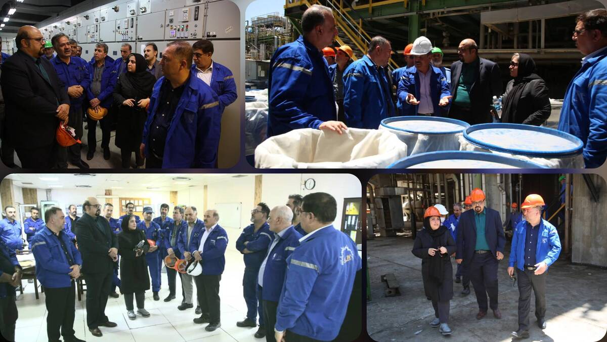  بازدید اعضای هیئت مدیره پتروشیمی شازند از واحدهای تولیدی مجتمع