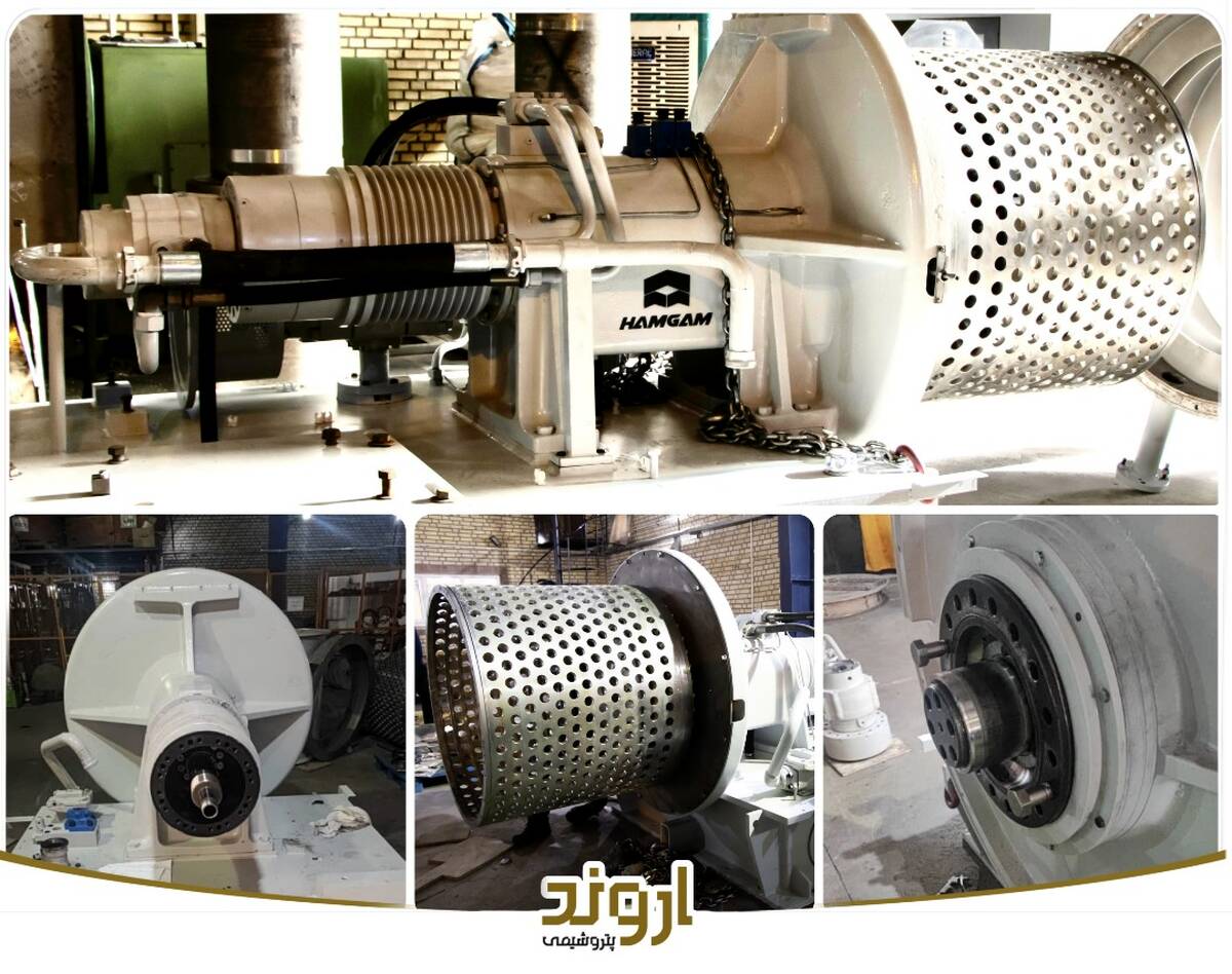 بومی‌سازی و تعمیر اساسی سانتریفیوژ Pusher P100 در پتروشیمی اروند
