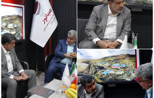 حضور عضو کمیسیون صنایع و معادن مجلس در غرفه صبانور   