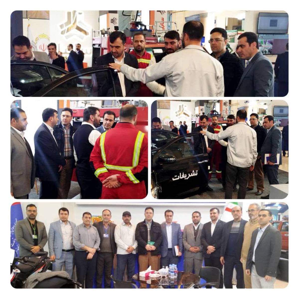 بازدید مدیر حراست سازمان صنایع کوچک و شهرک‌های صنعتی ایران از نمایشگاه «حماسه حراست»