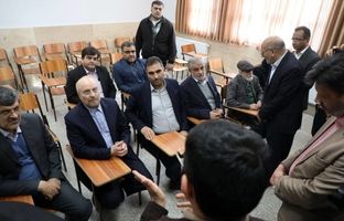 افتتاح آموزشگاه ۱۲ کلاسه چادرملو در اردکان با حضور دکتر قالیباف