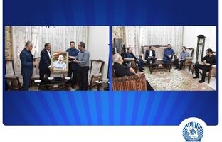 دیدار مدیرعامل بانک تجارت با خانواده شهید علی تیزکار