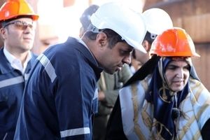 بازدید مشاور رئیس‌جمهور در امور همکاری‌های اقتصادی از شرکت صبا فولاد خلیج فارس