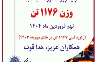 ثبت رکورد روزانه تولید در کارخانه نوردسبک