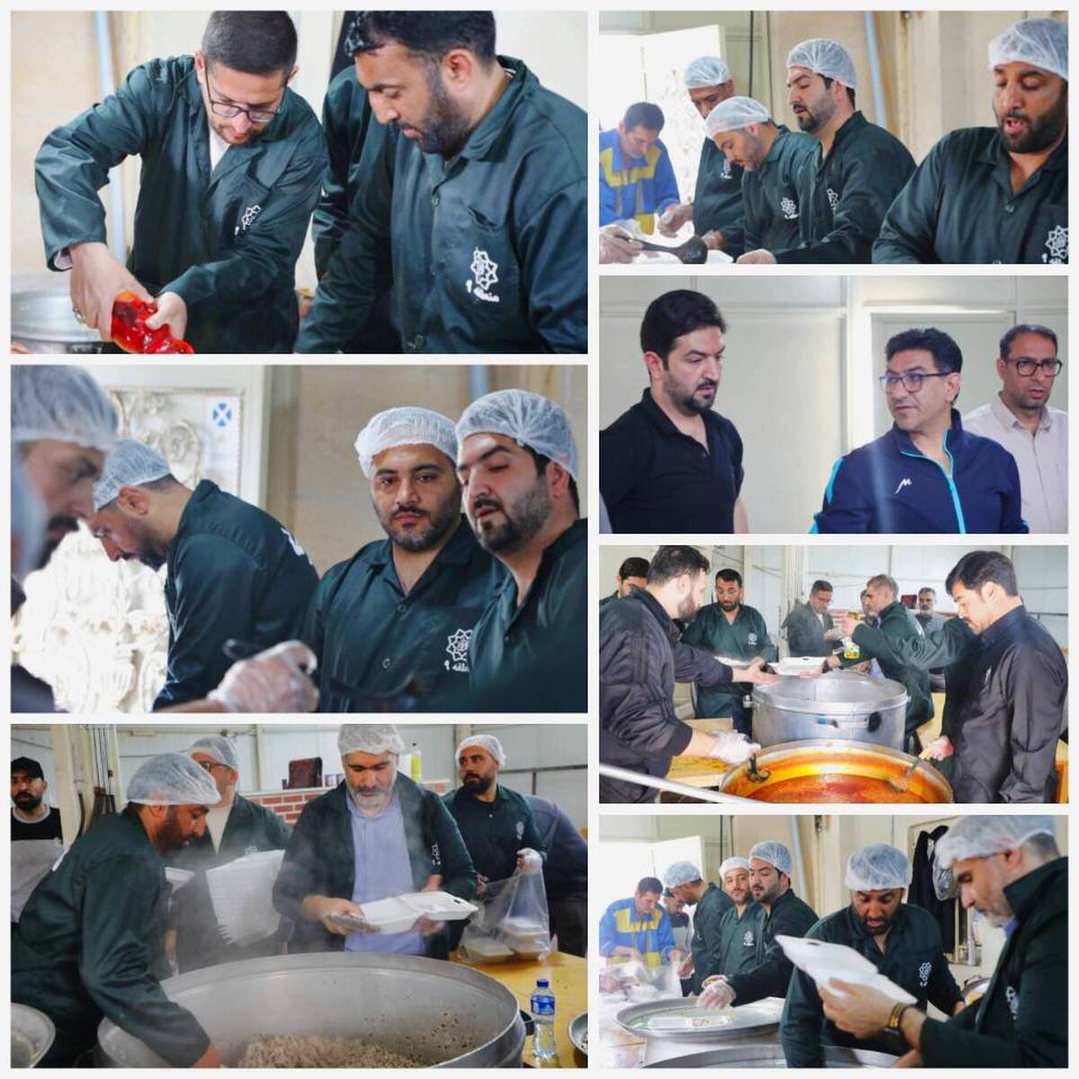 طبخ هزار پرس غذای گرم توسط خادمین منطقه۹