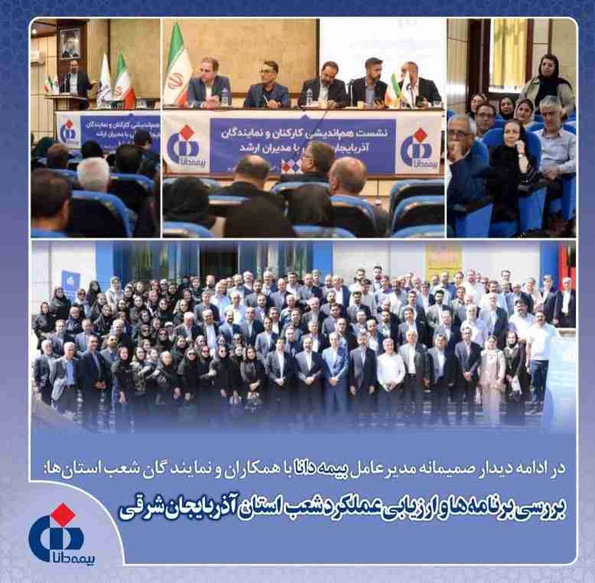 بررسی برنامه‌ها و ارزیابی عملکرد شعب استان آذربایجان شرقی