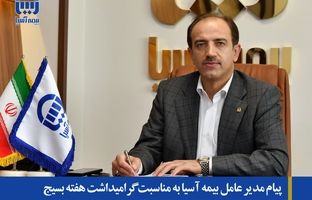 پیام مدیر عامل بیمه آسیا به مناسبت گرامیداشت هفته بسیج