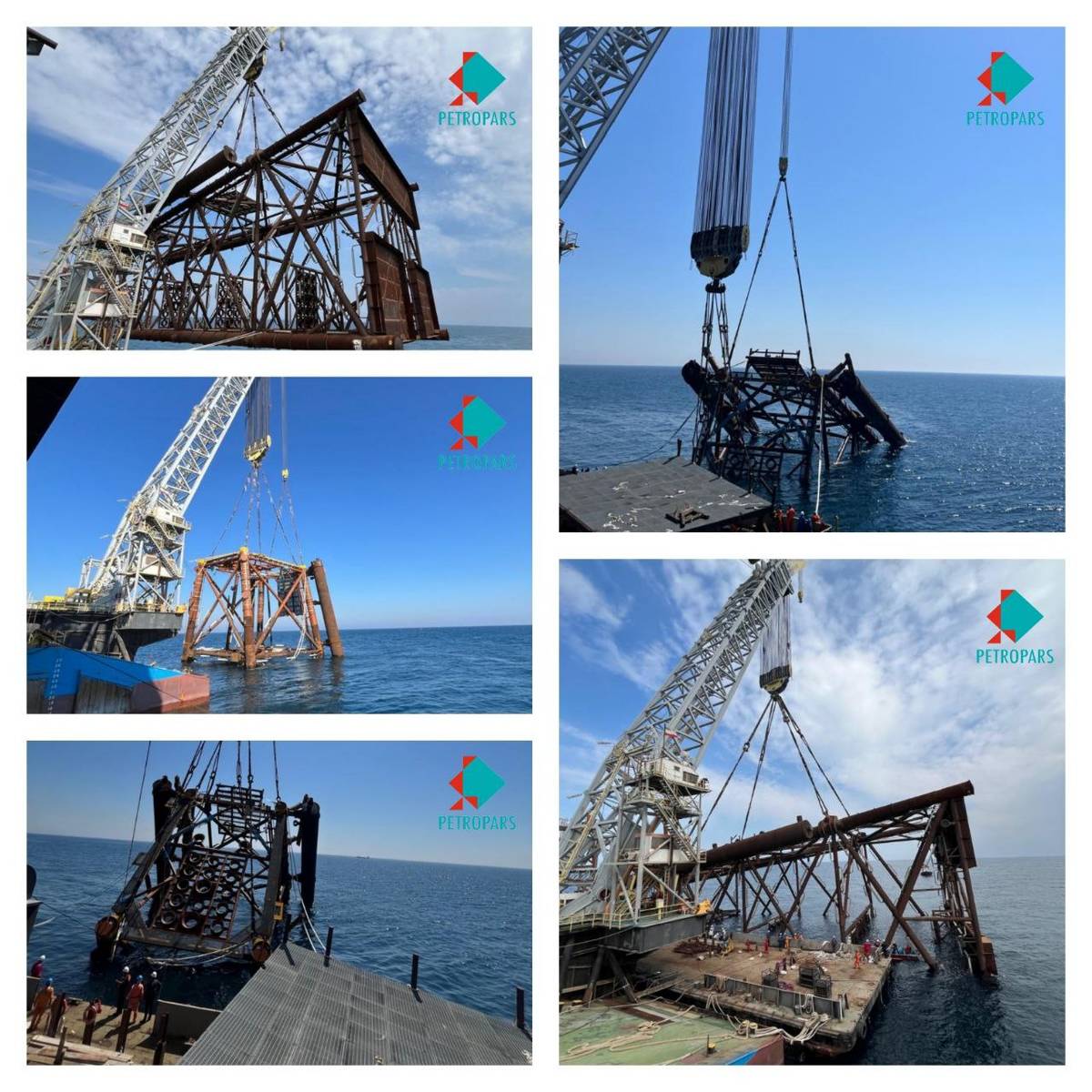 پیام تبریک و گزارش شروع عملیات نصب جکت سکوی بلال از سوی دکتر حمیدرضا ثقفی، مدیرعامل گروه پتروپارس