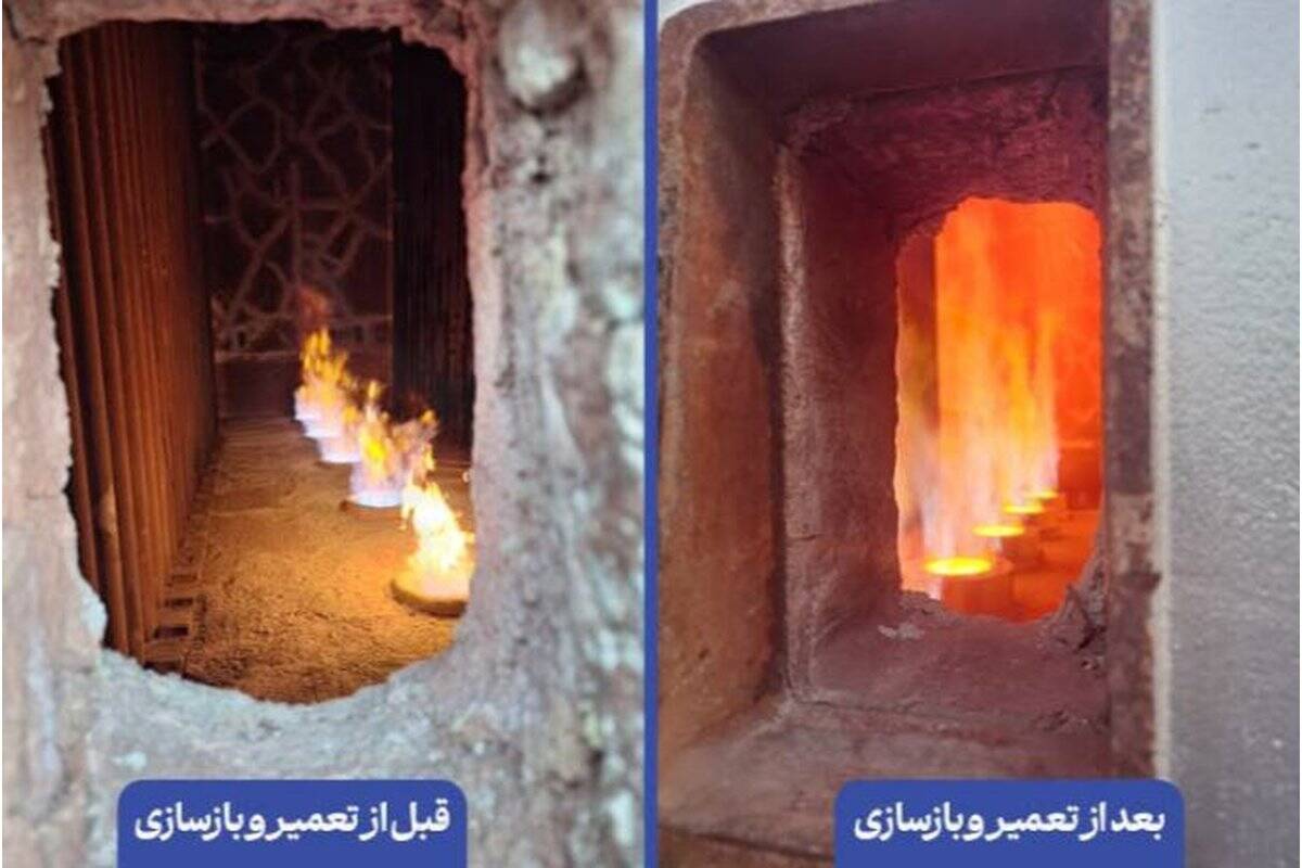 کاهش ۷ درصدی مصرف سوخت کوره ۲۰۱ با نوآوری در سیستم مشعل/ صرفه‌جویی سالانه ۱۷۴ میلیارد تومانی مصرف انرژی