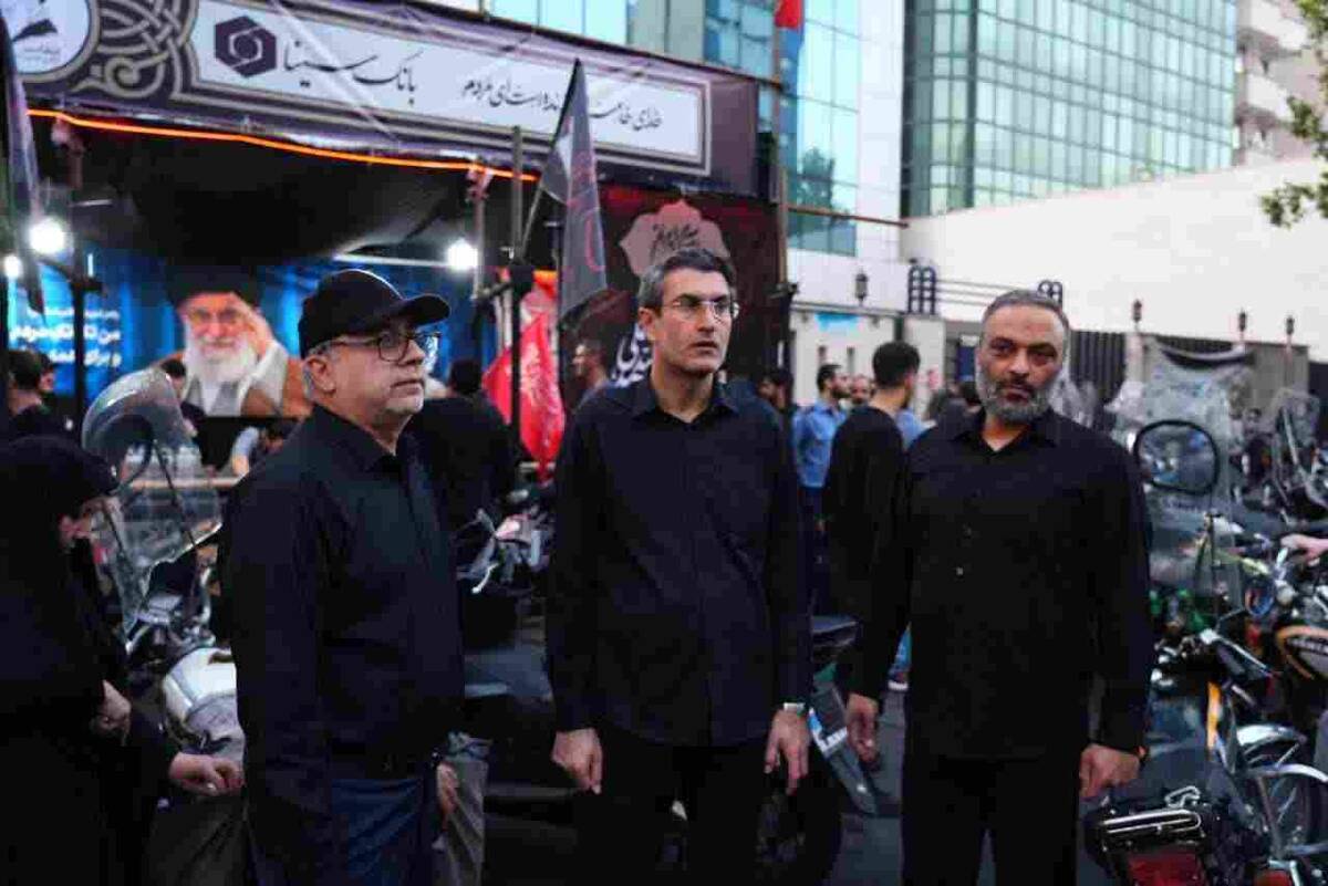 حضور دکتر علی ابدالی در موکب بانک سینا