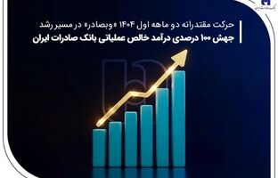 جهش ۱۰۰ درصدی درآمد خالص عملیاتی بانک صادرات ایران