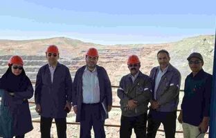 بازدید مدیران حوزه حسابرسی و ارزیابی عملکرد ایمپاسکو از مجتمع انگوران
