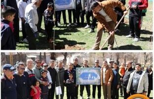 کاشت نهال به مناسبت روز درختکاری همزمان با «پویش یکصد سالگی بانک سپه»