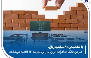 خیرین بانک صادرات ایران در زابل مدرسه ۱۲ کلاسه می‌سازند