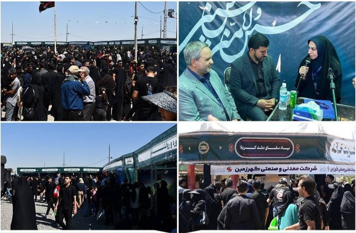 خدمت‌رسانی 35 موکب شرکت گهرزمین در راهپیمایی جاماندگان اربعین