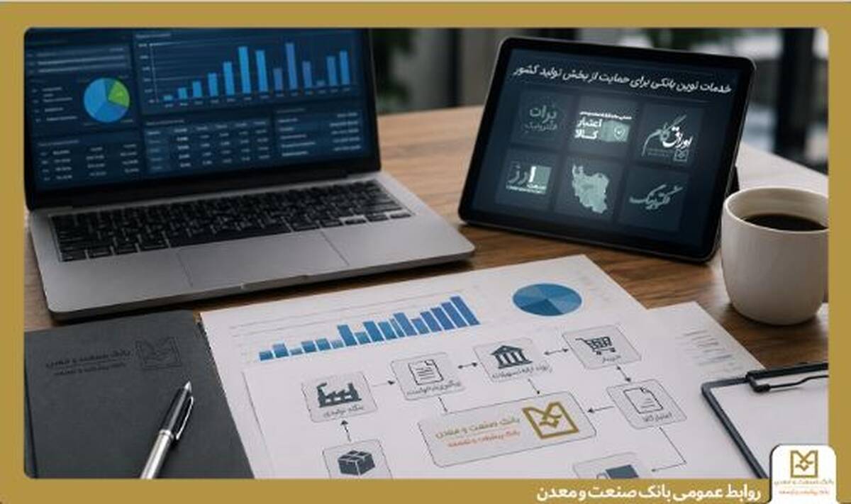 بانک صنعت و معدن مجموعه‌ای از خدمات نوین مالی را برای حمایت از بخش تولید کشور ارائه می کند