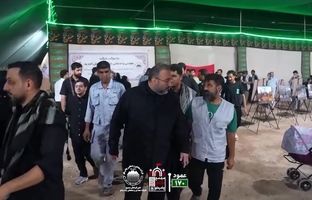 بازدید مدیرعامل چادرملو از موکب این شرکت در مسیر نجف – کربلا / تأکید مدیرعامل چادرملو بر تقویت فعالیت‌های فرهنگی در موکب اربعین