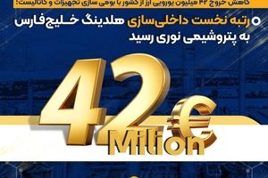 رتبه نخست داخلی‌سازی هلدینگ خلیج‌فارس به پتروشیمی نوری رسید