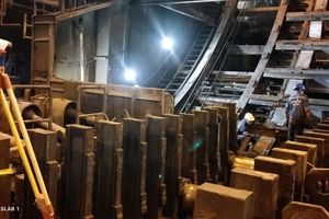 تعویض استراکچر اصلی بیس سگمنت‌های ریخته‌گری اسلب یک شرکت فولاد خوزستان