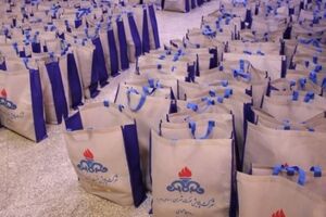 اهدای ۱۰۰ بسته معیشتی به خانواده‌های کم‌برخوردار روستاهای اطراف پالایشگاه