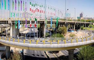 پل دوربرگردان شمال به شمال بزرگراه شهید چمران بهره برداری شد