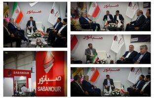 بازدید نمایندگان استان همدان در مجلس از غرفه صبانور در اولین نمایشگاه معدن کشور