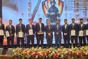 پتروشیمی زاگرس با اقتدار قهرمان ششمین المپیاد آتش نشانان وزارت نفت شد