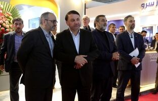 بازدید دکتر ابراهیمی از غرفه شرکت‌های تابعه بانک سپه در نمایشگاه ایران اکسپو ۲۰۲۵