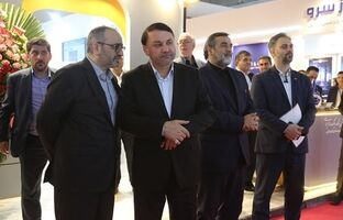 بازدید دکتر ابراهیمی از غرفه شرکت‌های تابعه بانک سپه در نمایشگاه ایران اکسپو ۲۰۲۵
