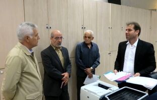 بازدید و بررسی میدانی دکتر بهزاد شیری مدیرعامل پست بانک ایران از وضعیت ارائه خدمات شعبه آپادانا