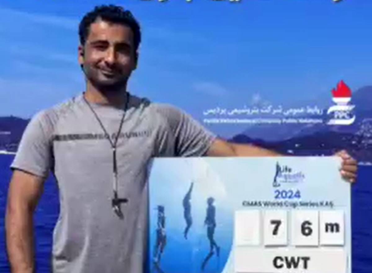 رکورد غواصی ایران توسط حسین آبگون شکسته شد