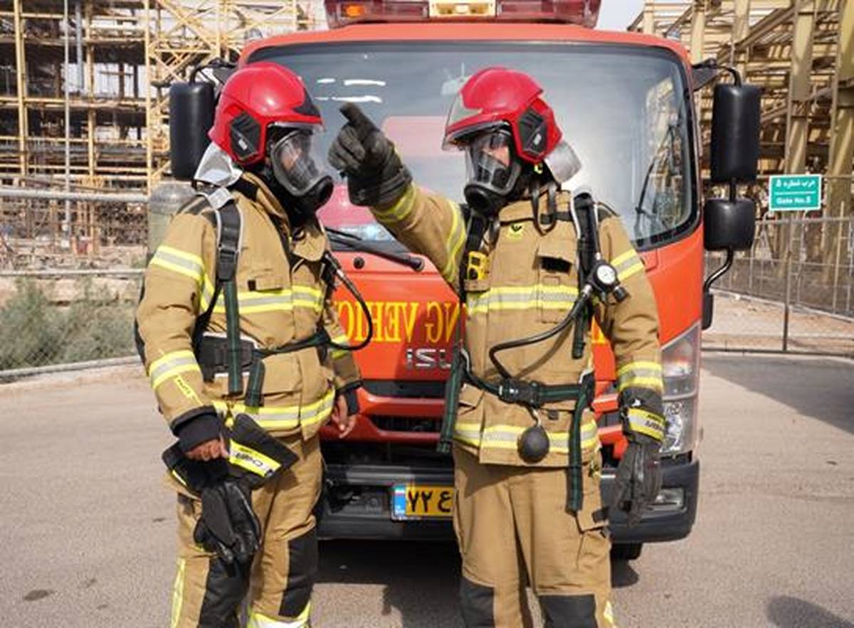  مانور نشت گاز H₂S در پالایش گاز هویزه خلیج‌فارس / آزمون آمادگی تیم‌های واکنش اضطراری